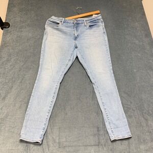 Levi's 711 Skinny Jeans Womens 33x30 Blue Denim Pockets Light Wash Casual Wear